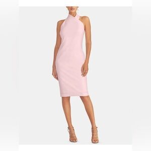Rachel Roy Harland Crossover Halter Midi Dress